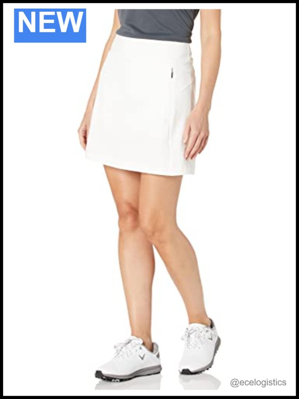 Cutter & Buck Pacific Pull-on Skort with Pockets, Moisture Wicking, UPF 50+,